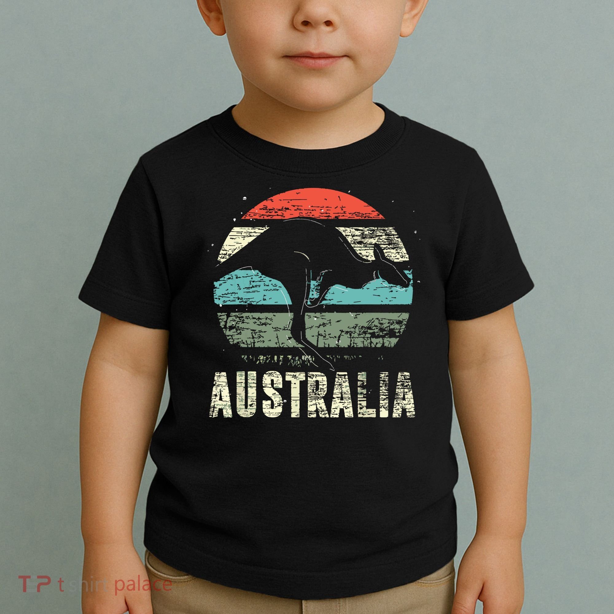Kangaroo Aussie Zoo Animal Lover Retro Australia Toddler T-Shirt