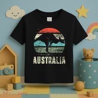 Kangaroo Aussie Zoo Animal Lover Retro Australia Toddler T-Shirt thumb 3