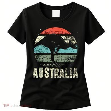Kangaroo Aussie Zoo Animal Lover Retro Australia Women's T-Shirt