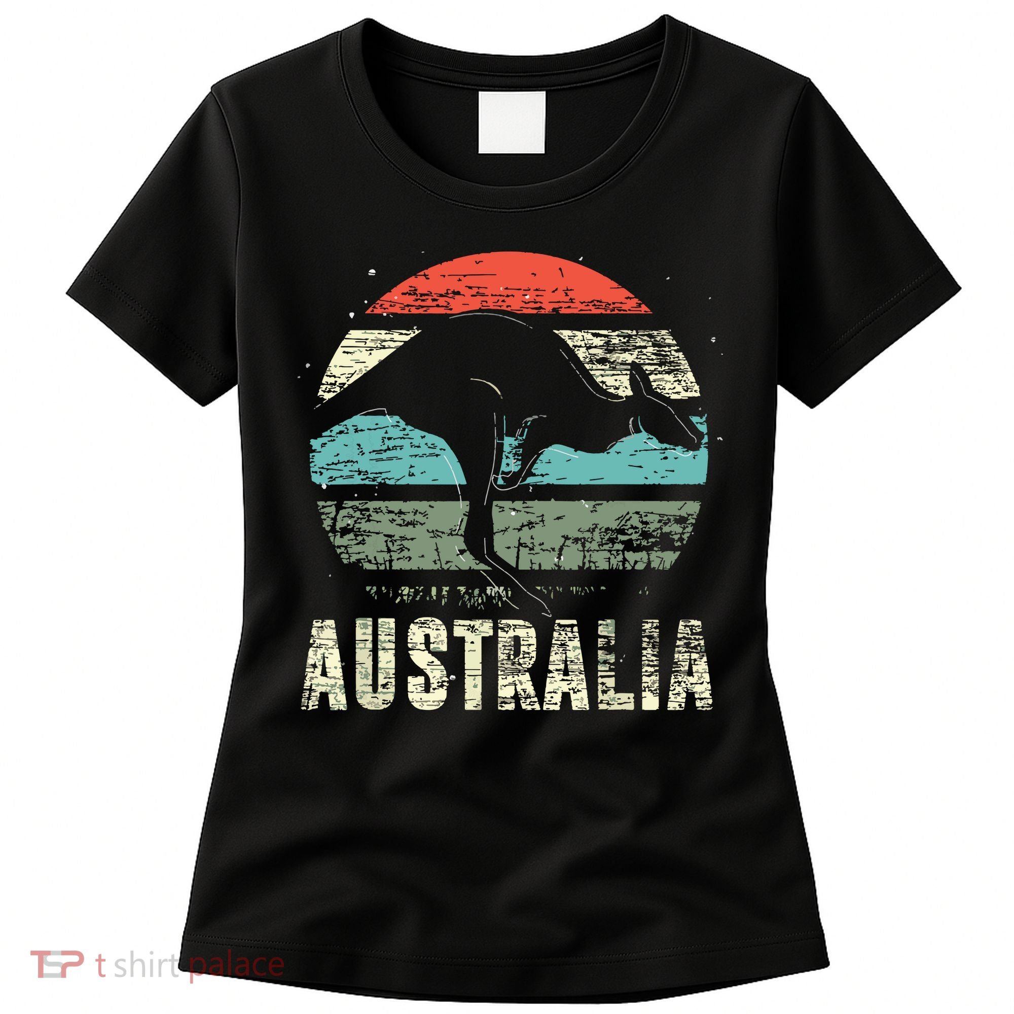 Kangaroo Aussie Zoo Animal Lover Retro Australia Women's T-Shirt