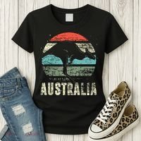 Kangaroo Aussie Zoo Animal Lover Retro Australia Women's T-Shirt thumb 3