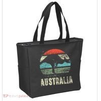 Kangaroo Aussie Zoo Animal Lover Retro Australia Tote Bag thumb 2