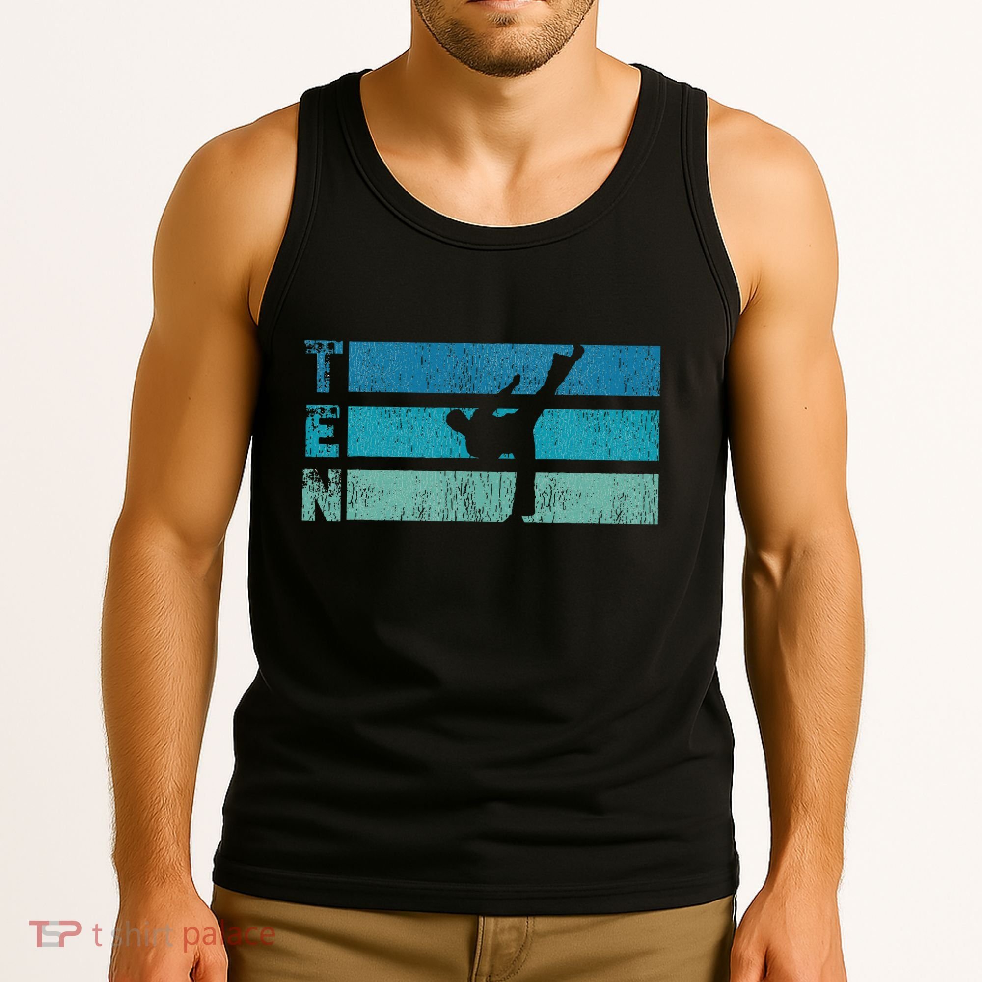 Karate Birthday 10 Year Year Taekwondo Tank Top