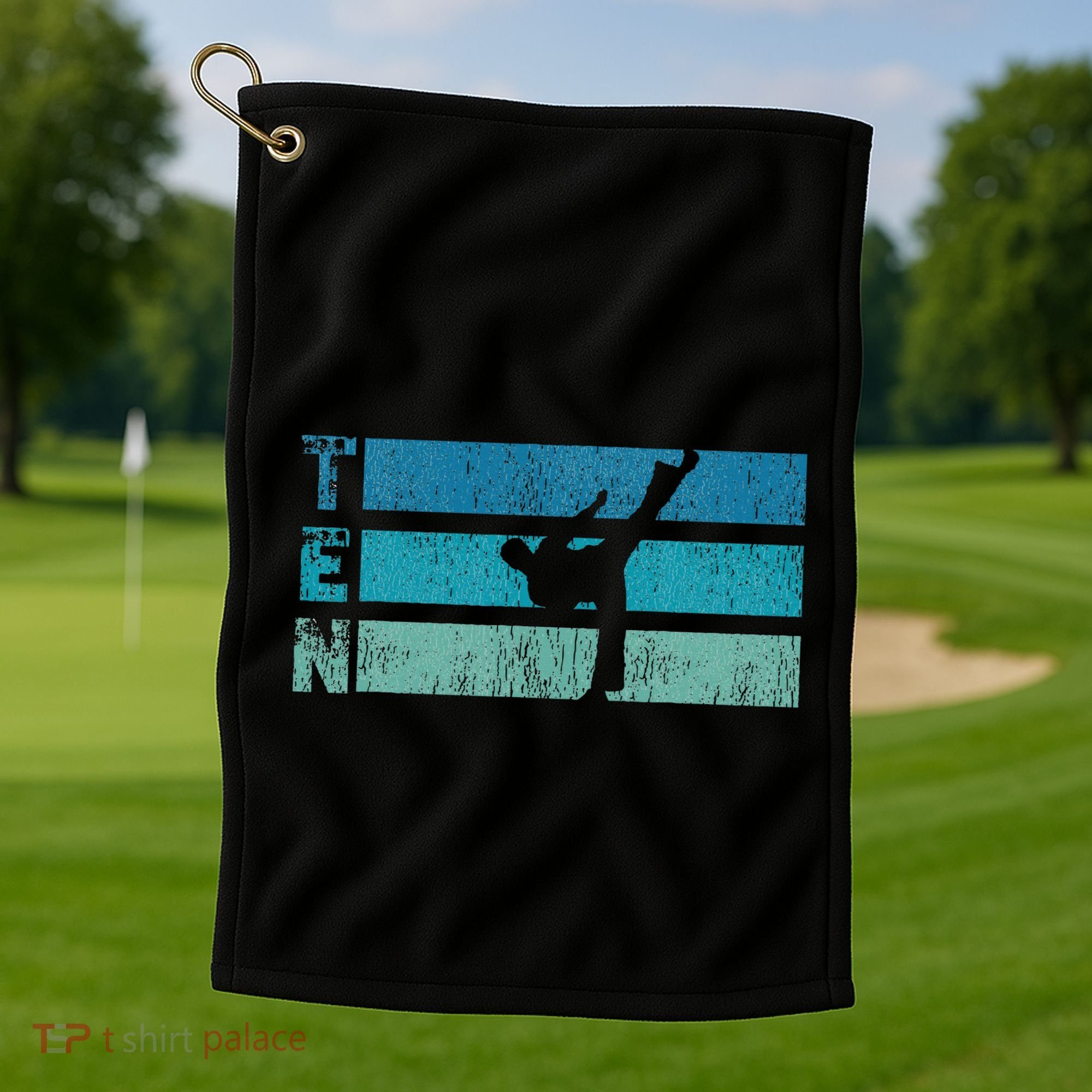 Karate Birthday 10 Year Year Taekwondo Golf Towel
