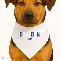 Kentucky Bourbon Bbn USA-Made Doggie Bandana thumb 1