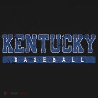 Kentucky Baseball Blue Vintage Text Pajama Set thumb 2
