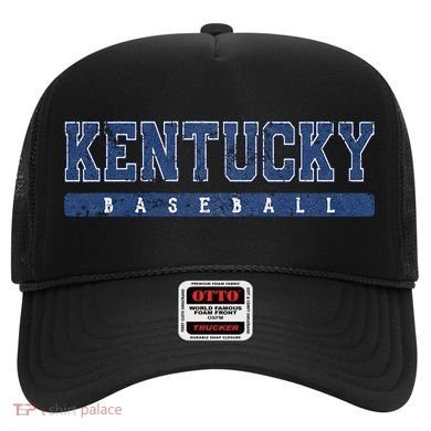 Kentucky Baseball Blue Vintage Text Hat