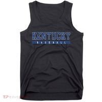 Kentucky Baseball Blue Vintage Text Tank Top thumb 0