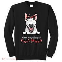 Kinda Busy Being A Dog Mom Floral Sweatshirt thumb 0