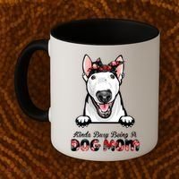 Kinda Busy Being A Dog Mom Floral Coffee Mug thumb 2