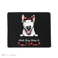 Kinda Busy Being A Dog Mom Floral Mousepad thumb 0