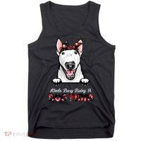 Kinda Busy Being A Dog Mom Floral Tank Top thumb 0