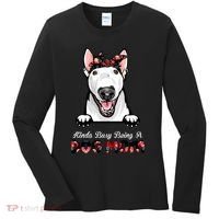 Kinda Busy Being A Dog Mom Floral Women's Long Sleeve Shirt thumb 0