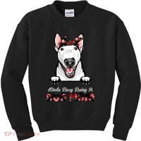 Kinda Busy Being A Dog Mom Floral Kids Sweatshirt thumb 0