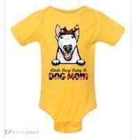 Kinda Busy Being A Dog Mom Floral Baby Bodysuit thumb 0