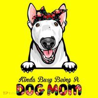Kinda Busy Being A Dog Mom Floral Baby Bodysuit thumb 2