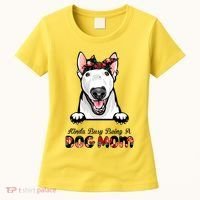Kinda Busy Being A Dog Mom Floral Women's T-Shirt thumb 0