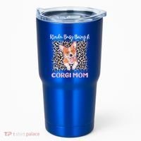 Kinda Busy Being A Corgi Mom Pembroke Welsh Dog Mama Leopard Gift Tumbler thumb 0