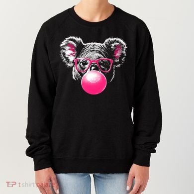 Koala Bear Blowing Bubblegum Women's Sweatshirt