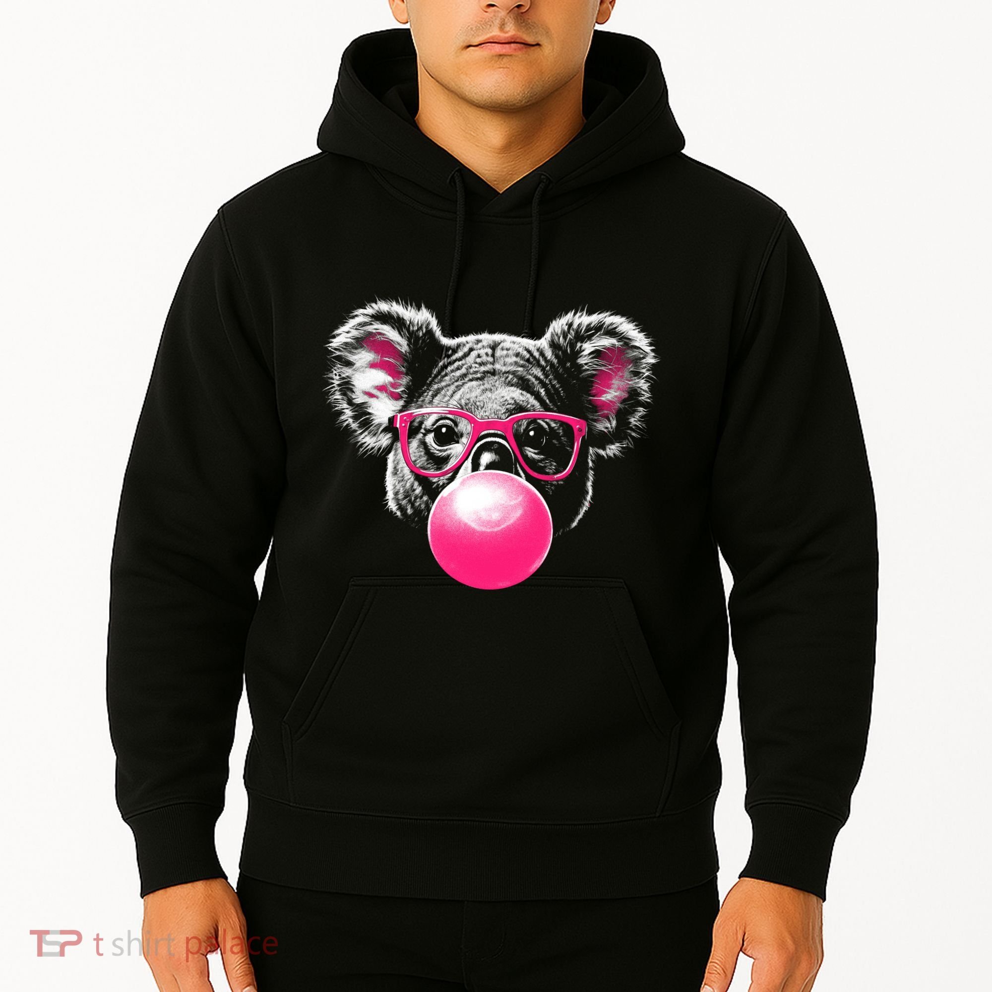Koala Bear Blowing Bubblegum Hoodie