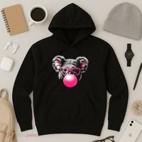 Koala Bear Blowing Bubblegum Hoodie thumb 3