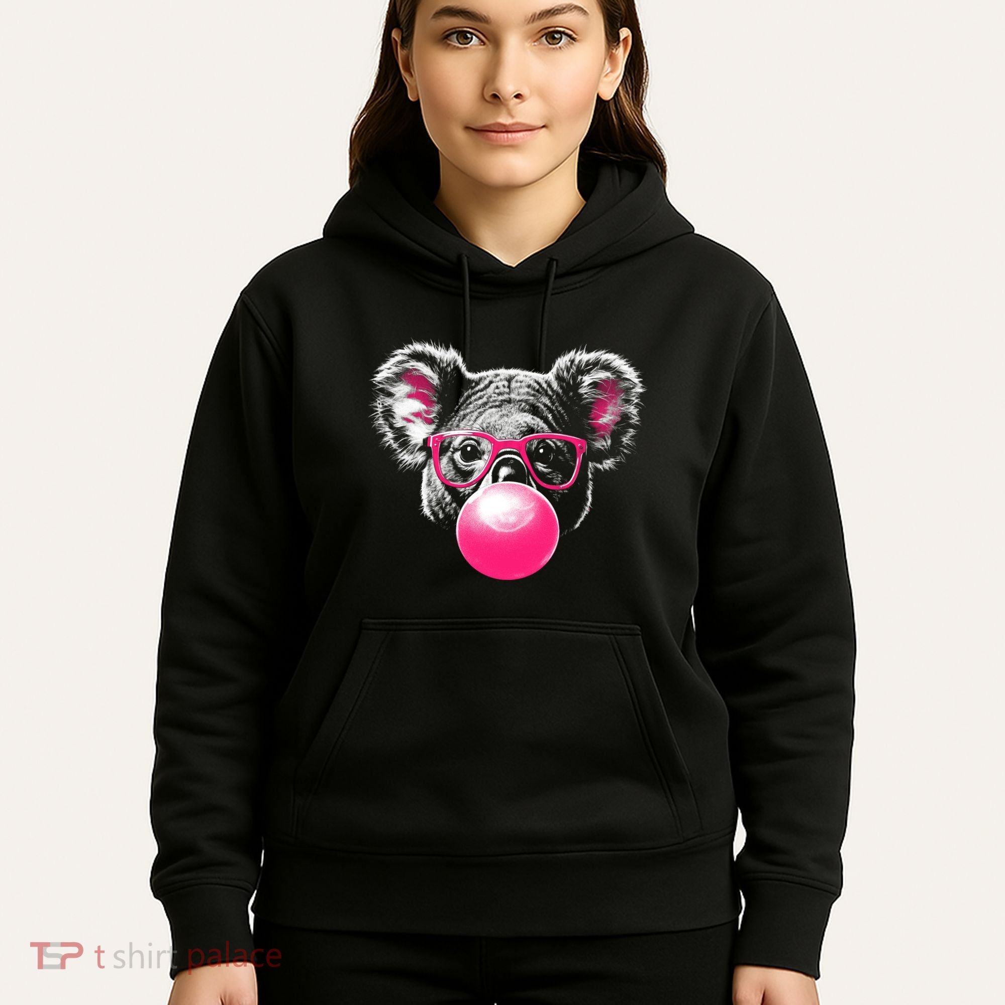 Koala Bear Blowing Bubblegum Hoodie