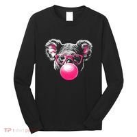 Koala Bear Blowing Bubblegum Long Sleeve Shirt thumb 0