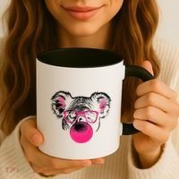 Koala Bear Blowing Bubblegum Coffee Mug thumb 3