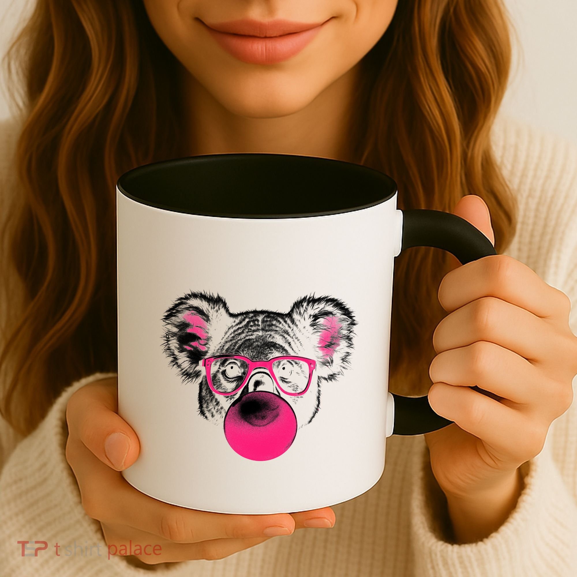 Koala Bear Blowing Bubblegum Coffee Mug