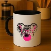 Koala Bear Blowing Bubblegum Coffee Mug thumb 4