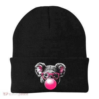 Koala Bear Blowing Bubblegum Beanie