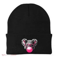 Koala Bear Blowing Bubblegum Beanie thumb 0