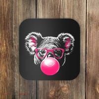 Koala Bear Blowing Bubblegum Coaster thumb 0