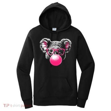 Koala Bear Blowing Bubblegum Women's Hoodie