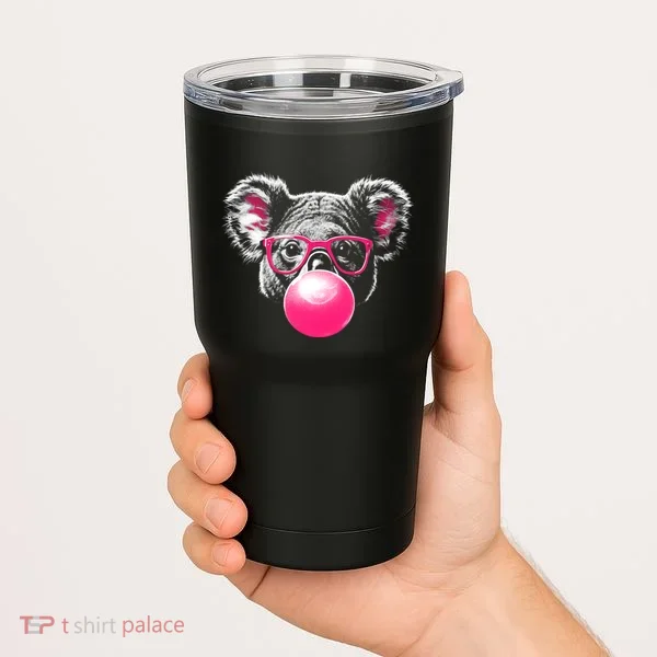 Koala Bear Blowing Bubblegum Tumbler