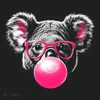 Koala Bear Blowing Bubblegum Tumbler thumb 3