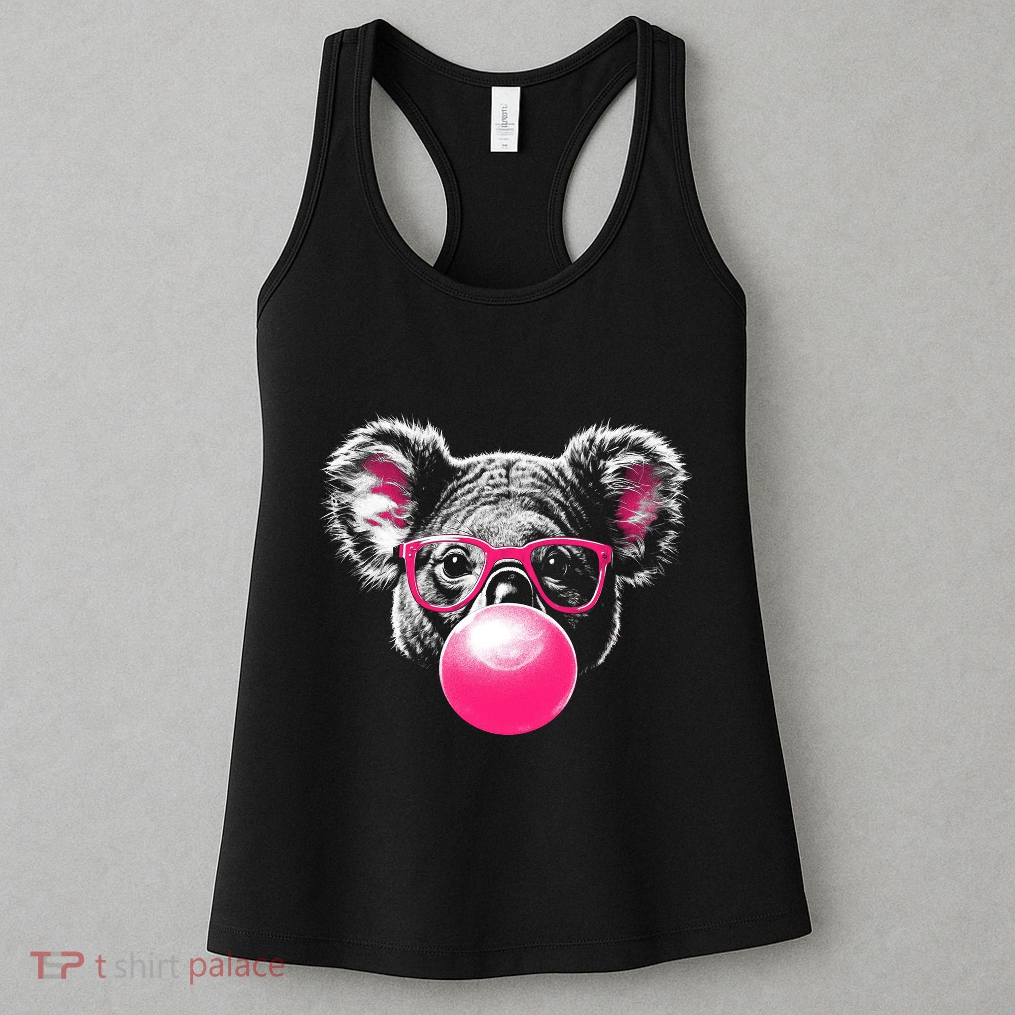 Koala Bear Blowing Bubblegum Women's Tank Top