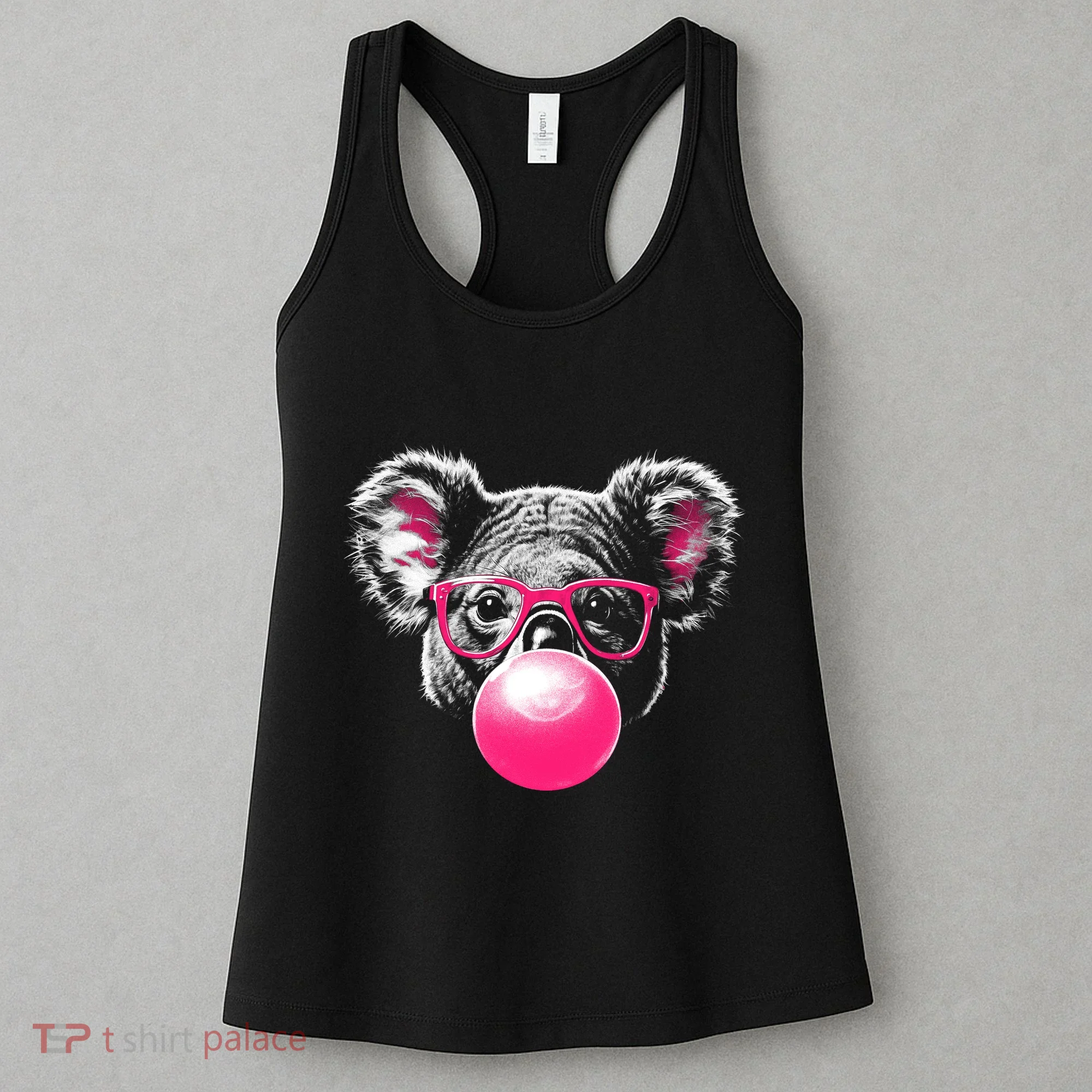 Koala Bear Blowing Bubblegum Women's Tank Top