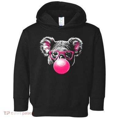 Koala Bear Blowing Bubblegum Toddler Hoodie