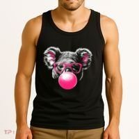 Koala Bear Blowing Bubblegum Tank Top thumb 3