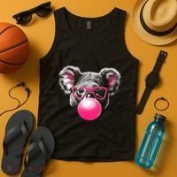Koala Bear Blowing Bubblegum Tank Top thumb 4