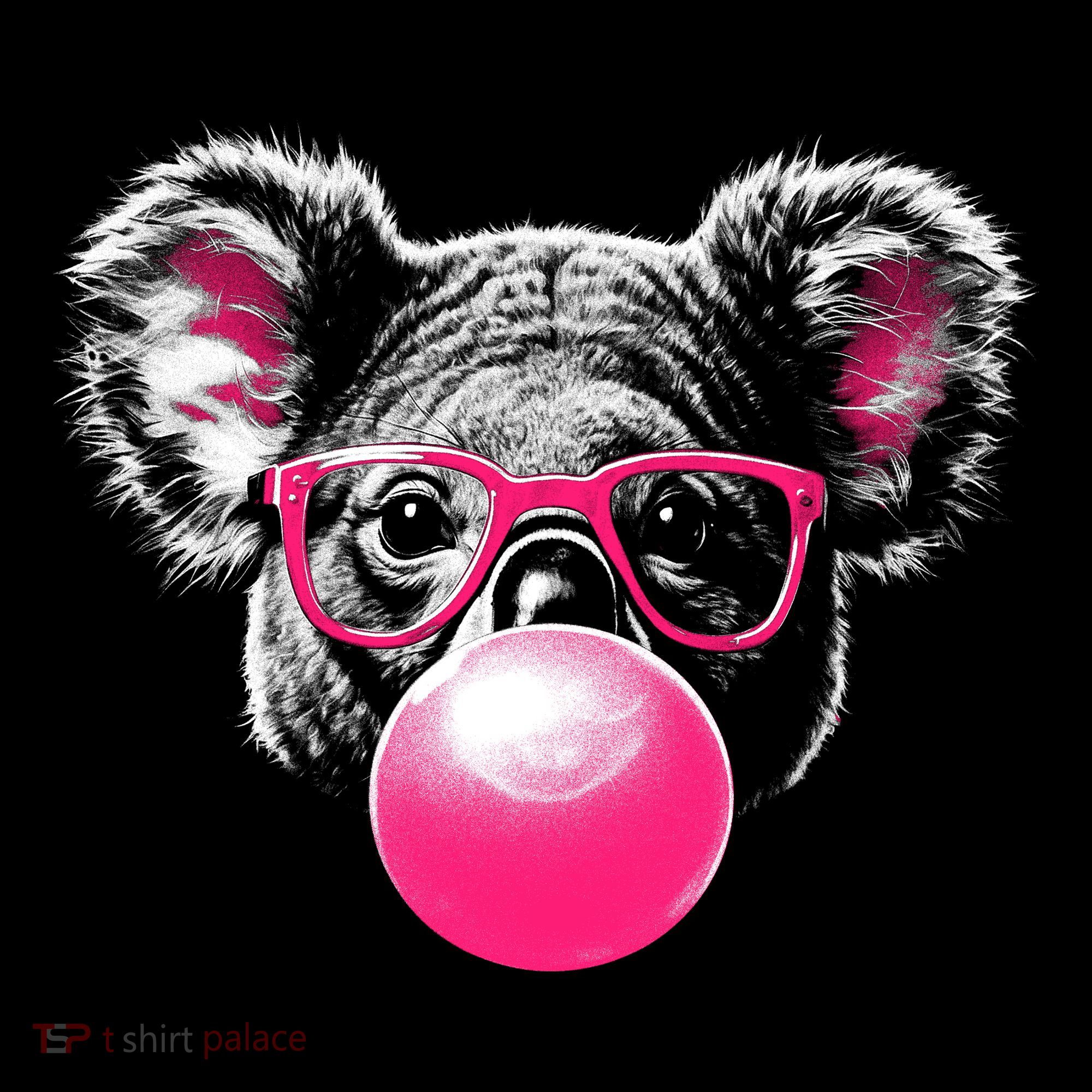 Koala Bear Blowing Bubblegum Tank Top