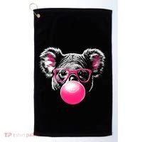 Koala Bear Blowing Bubblegum Golf Towel thumb 0