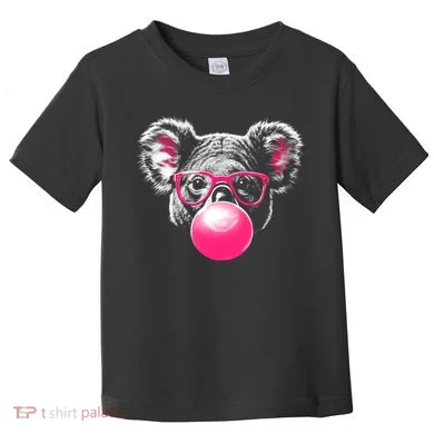 Koala Bear Blowing Bubblegum Toddler T-Shirt