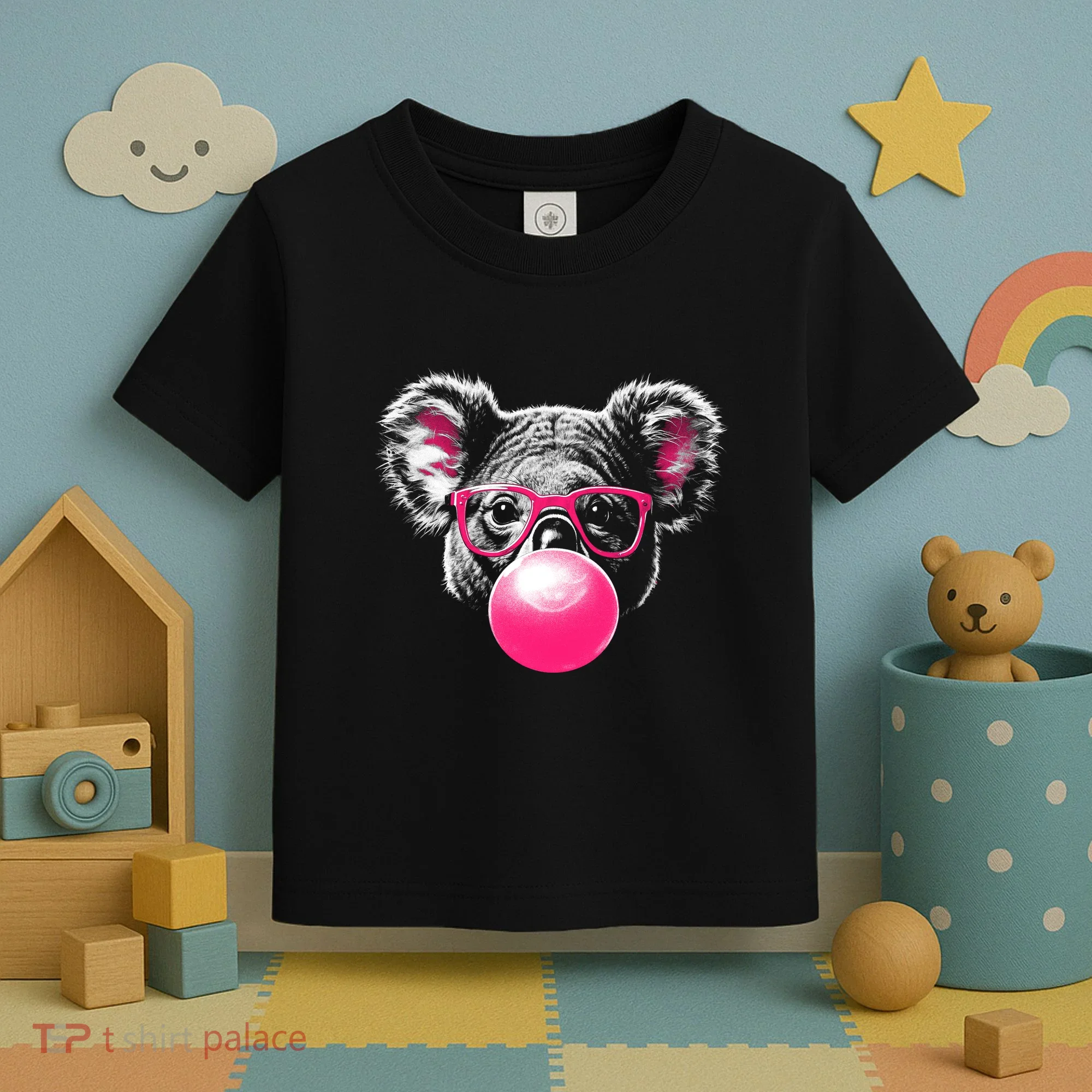 Koala Bear Blowing Bubblegum Toddler T-Shirt