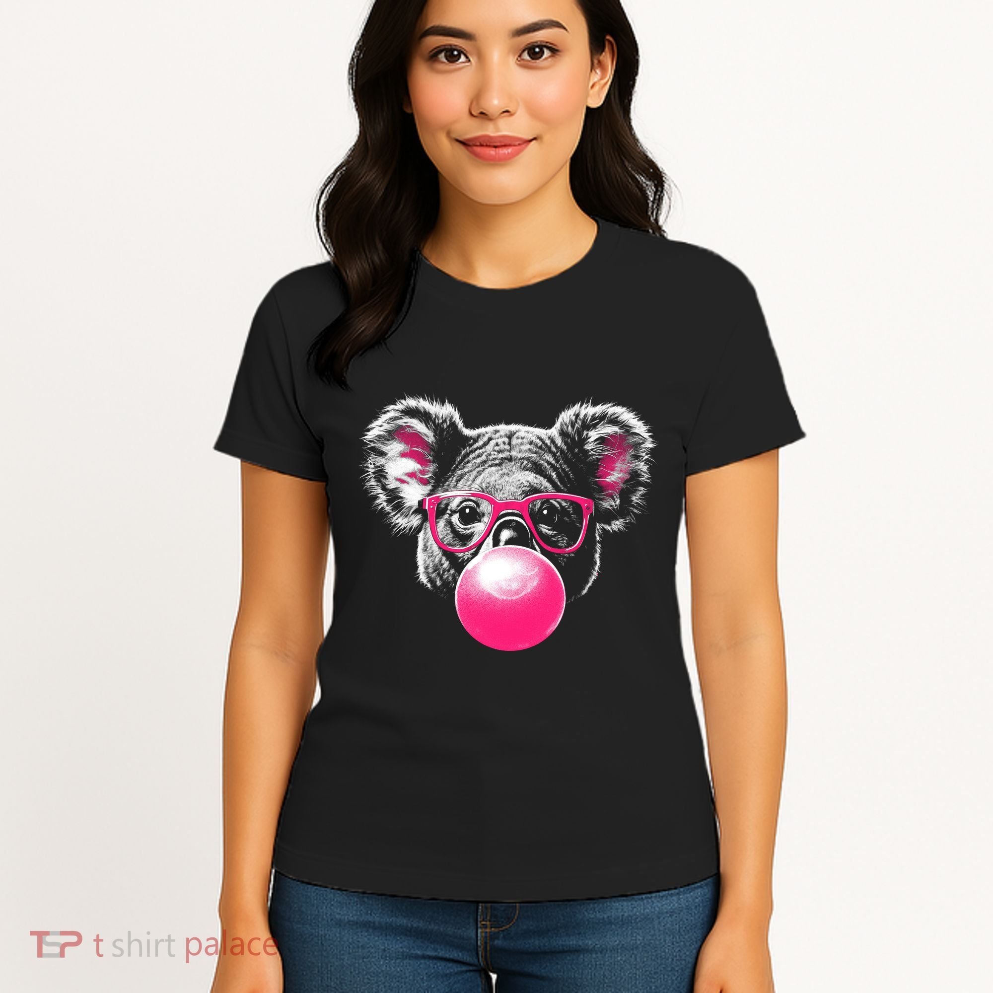 Koala Bear Blowing Bubblegum Women's T-Shirt