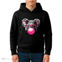 Koala Bear Blowing Bubblegum Kids Hoodie thumb 4