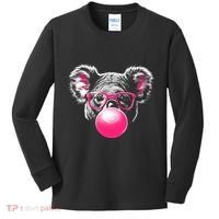 Koala Bear Blowing Bubblegum Kids Long Sleeve Shirt thumb 0