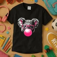 Koala Bear Blowing Bubblegum Kids T-Shirt thumb 3