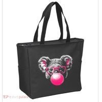 Koala Bear Blowing Bubblegum Tote Bag thumb 2
